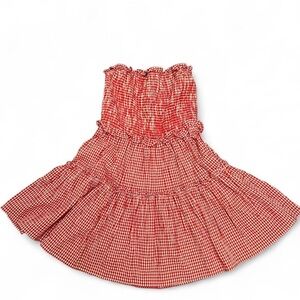 All in Favor Red Gingham Dress